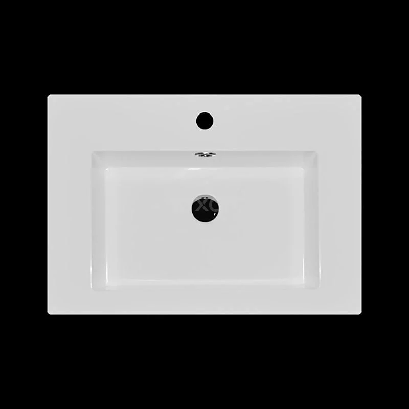 Canto Badkamermeubel Met Wastafel | 69 Cm Mat Zwart Front Mineraalmarmer 2 Lades Onder Elkaar 2 Canto Badkamermeubel Met Wastafel | 69 Cm Mat Zwart Front Mineraalmarmer 2 Lades Onder Elkaar - Afbeelding 2