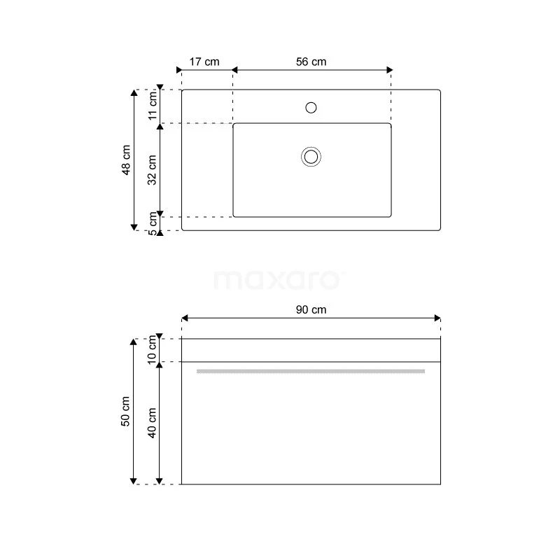 Canto Badkamermeubel Met Wastafel | 90 Cm Hoogglans Wit Front Mineraalmarmer 1 Lade 7 Canto Badkamermeubel Met Wastafel | 90 Cm Hoogglans Wit Front Mineraalmarmer 1 Lade - Afbeelding 7