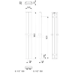 Carme Designradiator | 24,5x180 Cm Donkergrijs 526 Watt Aluminium Centrale Verwarming -Badkamer Verkoopwinkel carme designradiator 245x180 cm donkergrijs 526 watt aluminium centrale verwarming dr62 0218rdt 6