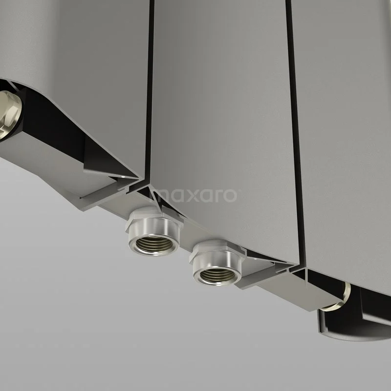 Carme Designradiator | 37x180 Cm Lichtgrijs 774 Watt Aluminium Centrale Verwarming 3 Carme Designradiator | 37x180 Cm Lichtgrijs 774 Watt Aluminium Centrale Verwarming - Afbeelding 3