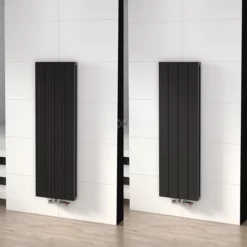 Ceres Designradiator | 37,5x120 Cm Mat Zwart 1285 Watt Aluminium Centrale Verwarming