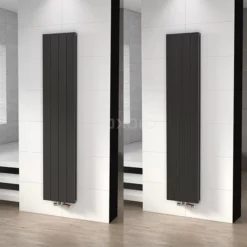 Ceres Designradiator | 37,5x180 Cm Donkergrijs 1504 Watt Aluminium Centrale Verwarming