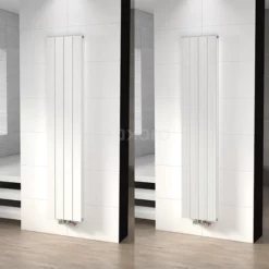Ceres Designradiator | 37,5x180 Cm Hoogglans Wit 1504 Watt Aluminium Centrale Verwarming