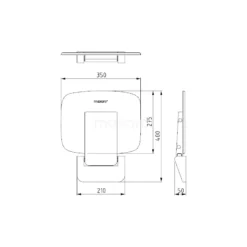 Douchestoel Wit Wandmontage 6 Douchestoel Wit Wandmontage -Badkamer Verkoopwinkel douchestoel wit wandmontage ds 001w 2