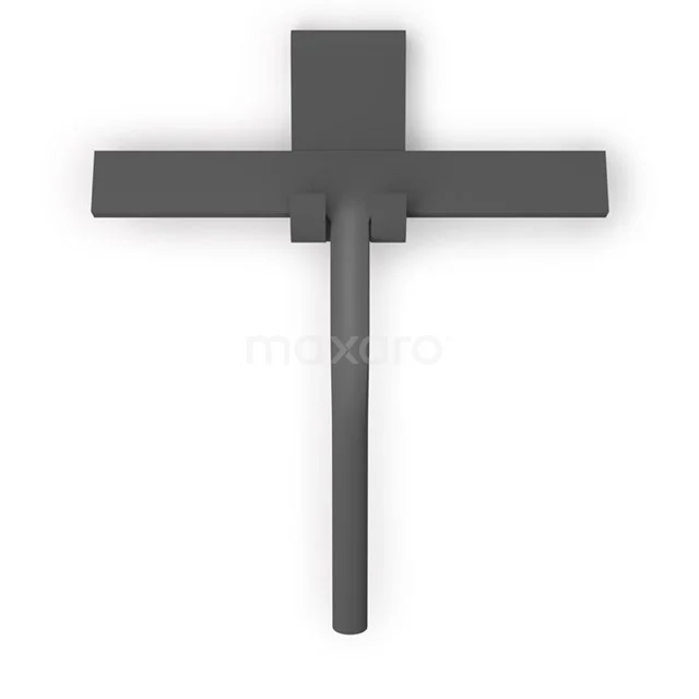 Douchewisser, Hangend, Glasbevestiging, Grijs 1 Douchewisser, Hangend, Glasbevestiging, Grijs