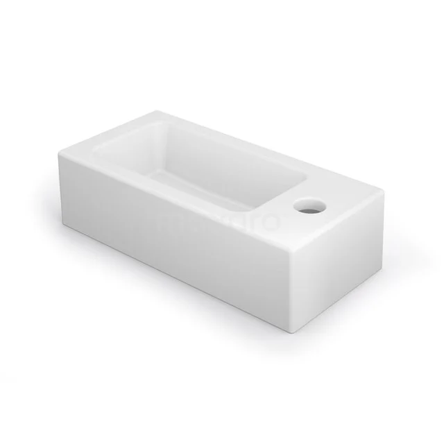 Fonteintje WC Clasico Keramiek Mat Wit Kraangat Rechts 1 Fonteintje WC Clasico Keramiek Mat Wit Kraangat Rechts