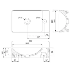 Fonteintje WC Clasico Keramiek Wit Kraangat Rechts 3 Fonteintje WC Clasico Keramiek Wit Kraangat Rechts -Badkamer Verkoopwinkel fonteintje wc clasico keramiek wit kraangat rechts k110 1177 1