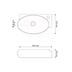 Fonteintje WC Clasico Keramiek Wit Kraangat Rechts Met Overloop 5 Fonteintje WC Clasico Keramiek Wit Kraangat Rechts Met Overloop -Badkamer Verkoopwinkel fonteintje wc clasico keramiek wit kraangat rechts met overloop k110 1085 2