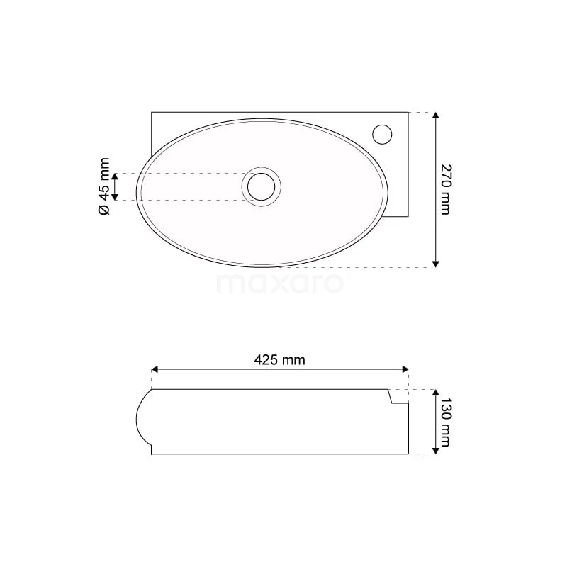 Fonteintje WC Clasico Keramiek Wit Kraangat Rechts Met Overloop 3 Fonteintje WC Clasico Keramiek Wit Kraangat Rechts Met Overloop - Afbeelding 3