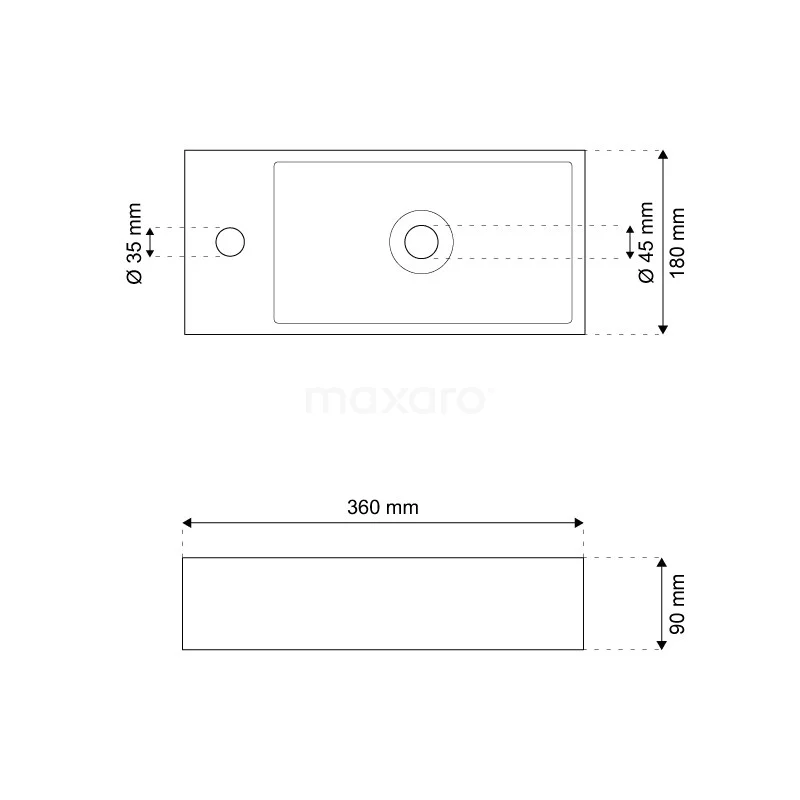 Fonteintje WC Novanta Natuursteen Blue Stone Kraangat Links 3 Fonteintje WC Novanta Natuursteen Blue Stone Kraangat Links - Afbeelding 3