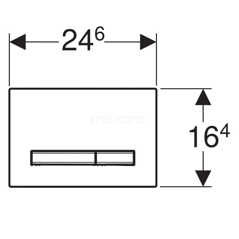 Geberit Bedieningspaneel Toilet | Sigma 50 Wit Glans 3 Geberit Bedieningspaneel Toilet | Sigma 50 Wit Glans - Afbeelding 3