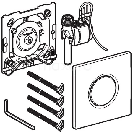 Geberit Bedieningspaneel Urinoir | Sigma 01 Chroom Glans 4 Geberit Bedieningspaneel Urinoir | Sigma 01 Chroom Glans - Afbeelding 4
