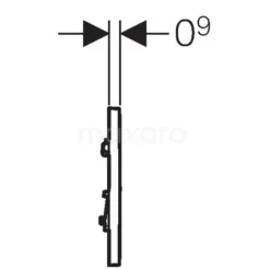 Geberit Bedieningspaneel Urinoir | Sigma 01 Wit Glans -Badkamer Verkoopwinkel geberit bedieningspaneel urinoir sigma 01 wit glans 911011009 2
