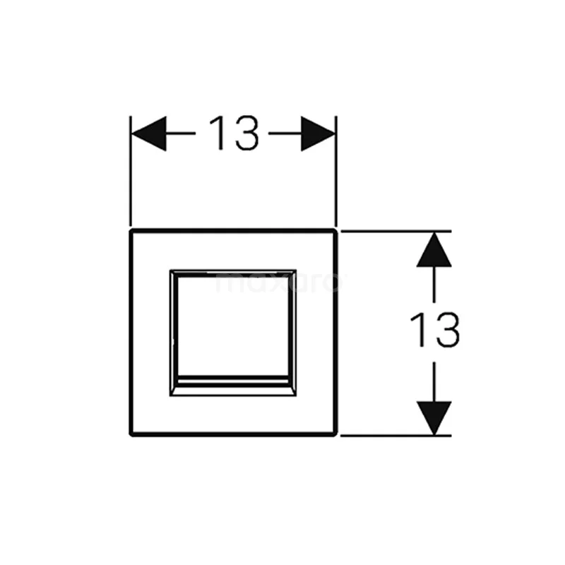 Geberit Bedieningspaneel Urinoir | Type 30 Chroom Glans 5 Geberit Bedieningspaneel Urinoir | Type 30 Chroom Glans - Afbeelding 5