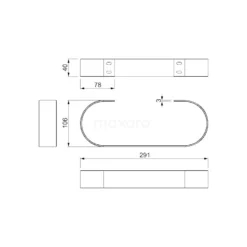 Handdoekbeugel Designradiator Glanzend Wit 5 Handdoekbeugel Designradiator Glanzend Wit -Badkamer Verkoopwinkel handdoekbeugel designradiator glanzend wit dra17gw 2