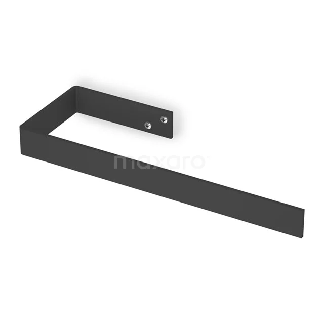 Handdoekbeugel Designradiator RVS Brushed Steel Mat Zwart Recht 1 Handdoekbeugel Designradiator RVS Brushed Steel Mat Zwart Recht