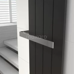 Handdoekbeugel Designradiator RVS Glanzend Recht