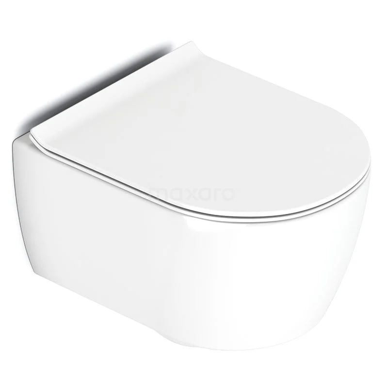Hangend Toilet Senza Easy Clean Wit Verkort Toilet 2 Hangend Toilet Senza Easy Clean Wit Verkort Toilet - Afbeelding 2