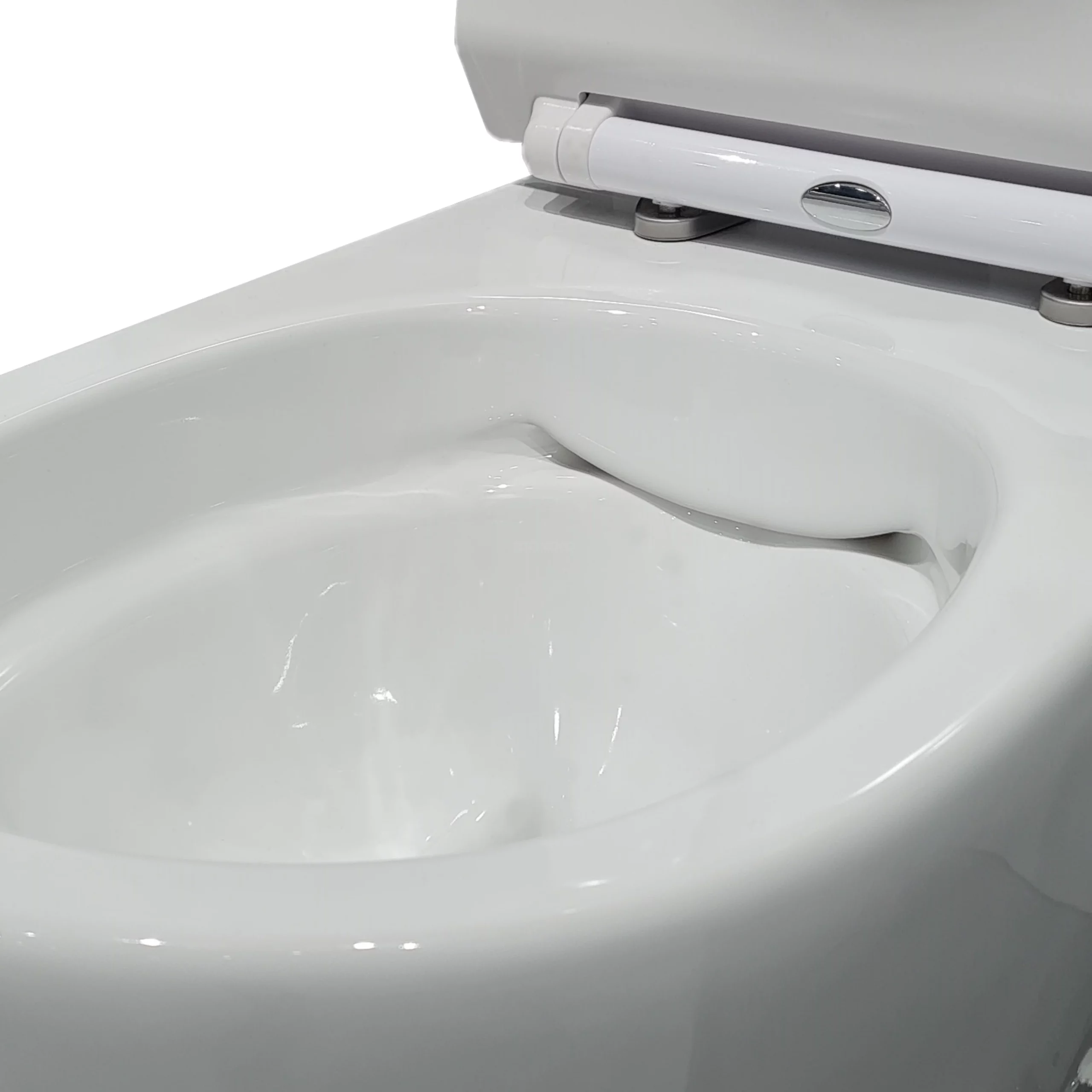 Hangend Toilet Senza Easy Clean Wit Verkort Toilet 3 Hangend Toilet Senza Easy Clean Wit Verkort Toilet - Afbeelding 3
