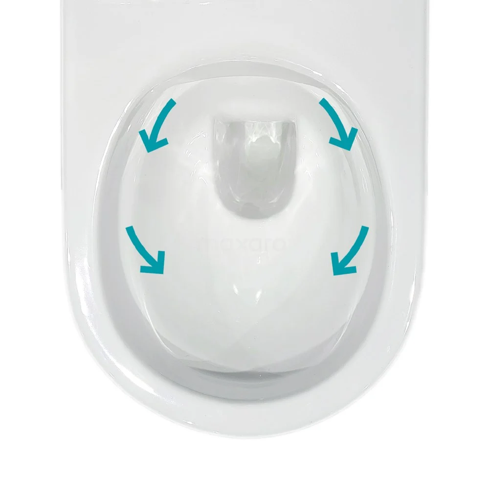 Hangend Toilet Senza Easy Clean Wit Verkort Toilet 4 Hangend Toilet Senza Easy Clean Wit Verkort Toilet - Afbeelding 4