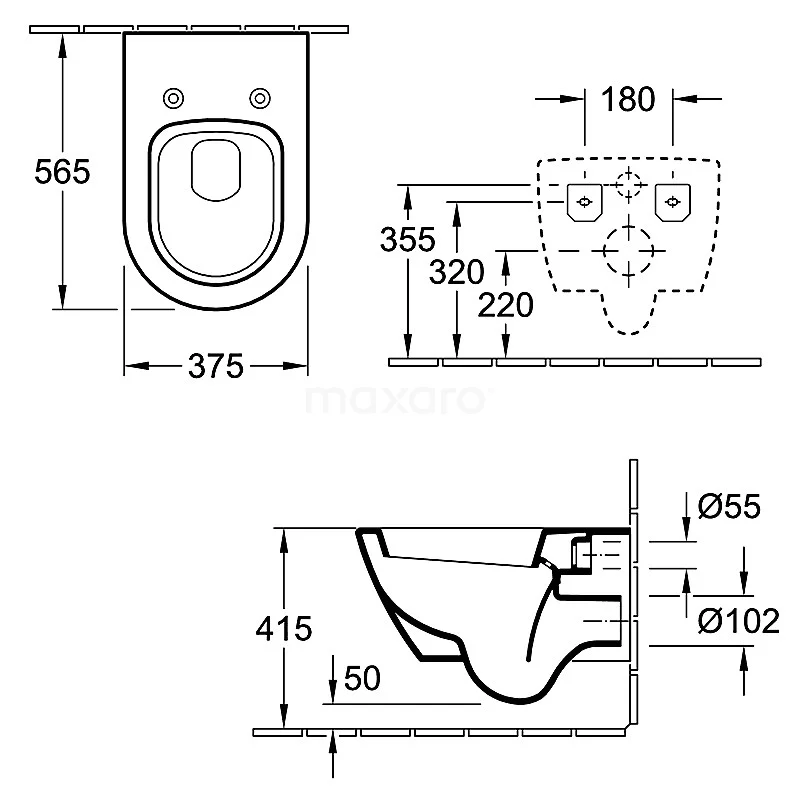 Hangend Toilet Villeroy En Boch Subway 2.0 Spoelrand Wit 3 Hangend Toilet Villeroy En Boch Subway 2.0 Spoelrand Wit - Afbeelding 3
