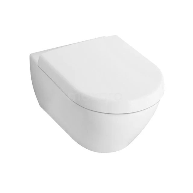 Hangend Toilet Villeroy En Boch Subway 2.0 Spoelrand Wit 1 Hangend Toilet Villeroy En Boch Subway 2.0 Spoelrand Wit
