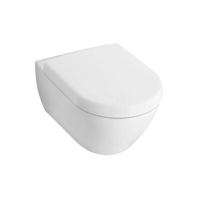 Hangend Toilet Villeroy En Boch Subway 2.0 Spoelrand Wit Verkort Toilet 1 Hangend Toilet Villeroy En Boch Subway 2.0 Spoelrand Wit Verkort Toilet