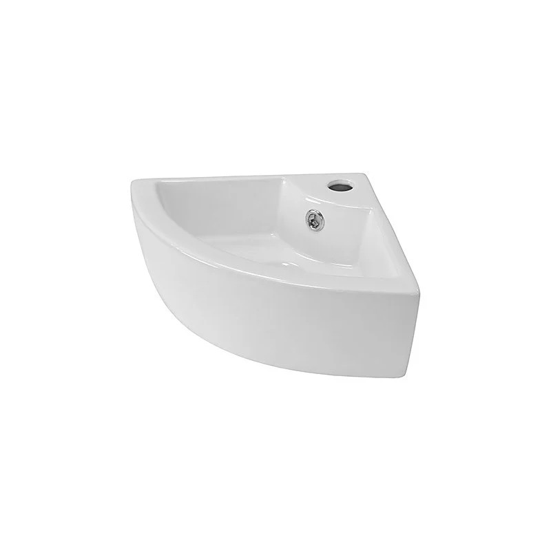 Hoekfontein WC Clasico Keramiek Wit Kraangat Met Kraangat Met Overloop 2 Hoekfontein WC Clasico Keramiek Wit Kraangat Met Kraangat Met Overloop - Afbeelding 2