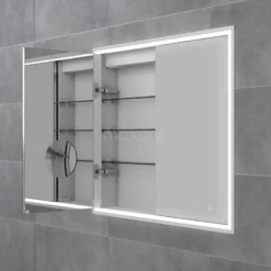 Inbouw Spiegelkast Met Verlichting Trento 80x70cm Spiegelverwarming En Stopcontact -Badkamer Verkoopwinkel inbouw spiegelkast met verlichting trento 80x70cm spiegelverwarming en stopcontact k40 0800 55504 2