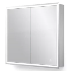 Inbouw Spiegelkast Met Verlichting Trento 80x70cm Spiegelverwarming En Stopcontact