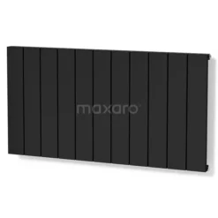 Jupiter Designradiator | 104x60 Cm Mat Zwart 1173 Watt Aluminium Centrale Verwarming