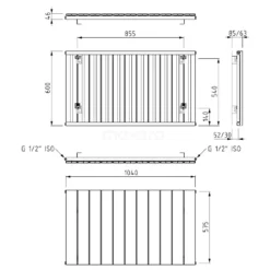 Jupiter Designradiator | 104x60 Cm Mat Zwart 1173 Watt Aluminium Centrale Verwarming -Badkamer Verkoopwinkel jupiter designradiator 104x60 cm mat zwart 1173 watt aluminium centrale verwarming dr52 1106sbn 3