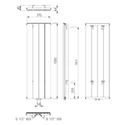 Jupiter Designradiator | 37,5x120 Cm Lichtgrijs 701 Watt Aluminium Centrale Verwarming -Badkamer Verkoopwinkel jupiter designradiator 375x120 cm lichtgrijs 701 watt aluminium centrale verwarming dr52 0412rln 4