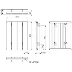 Jupiter Designradiator | 37,5x50 Cm Mat Zwart 292 Watt Aluminium Centrale Verwarming 7 Jupiter Designradiator | 37,5x50 Cm Mat Zwart 292 Watt Aluminium Centrale Verwarming -Badkamer Verkoopwinkel jupiter designradiator 375x50 cm mat zwart 292 watt aluminium centrale verwarming dr52 0405sbn 3