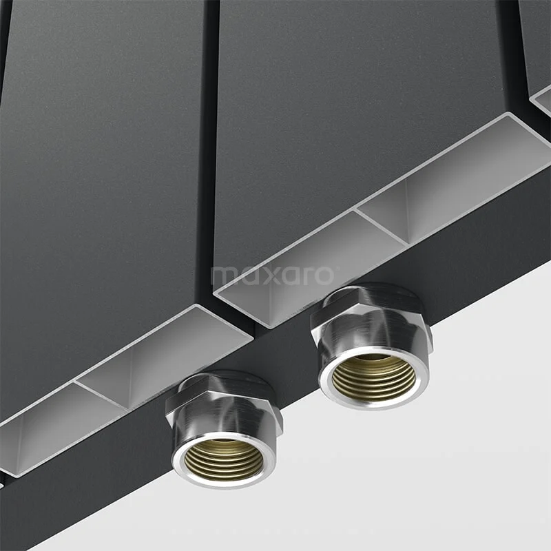 Jupiter Designradiator | 56,5x180 Cm Mat Zwart 1577 Watt Aluminium Centrale Verwarming 2 Jupiter Designradiator | 56,5x180 Cm Mat Zwart 1577 Watt Aluminium Centrale Verwarming - Afbeelding 2