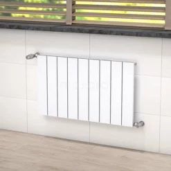 Jupiter Designradiator | 85x50 Cm Mat Wit 799 Watt Aluminium Centrale Verwarming