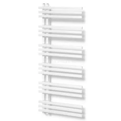 Kepler Handdoekradiator | 55x129,6 Cm Hoogglans Wit 1001 Watt Aluminium Centrale Verwarming