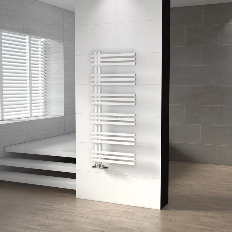 Kepler Handdoekradiator | 55x129,6 Cm Mat Wit 1001 Watt Aluminium Centrale Verwarming 3 Kepler Handdoekradiator | 55x129,6 Cm Mat Wit 1001 Watt Aluminium Centrale Verwarming - Afbeelding 3