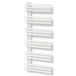 Kepler Handdoekradiator | 55x129,6 Cm Mat Wit 1001 Watt Aluminium Centrale Verwarming