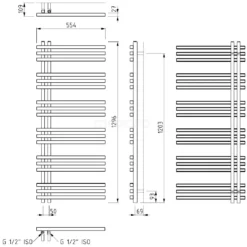 Kepler Handdoekradiator | 55x129,6 Cm Mat Wit 1001 Watt Aluminium Centrale Verwarming 15 Kepler Handdoekradiator | 55x129,6 Cm Mat Wit 1001 Watt Aluminium Centrale Verwarming -Badkamer Verkoopwinkel kepler handdoekradiator 55x1296 cm mat wit 1001 watt aluminium centrale verwarming dr63 0513swn 7