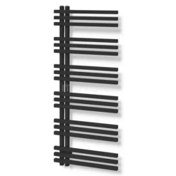 Kepler Handdoekradiator | 55x129,6 Cm Mat Zwart 1001 Watt Aluminium Centrale Verwarming
