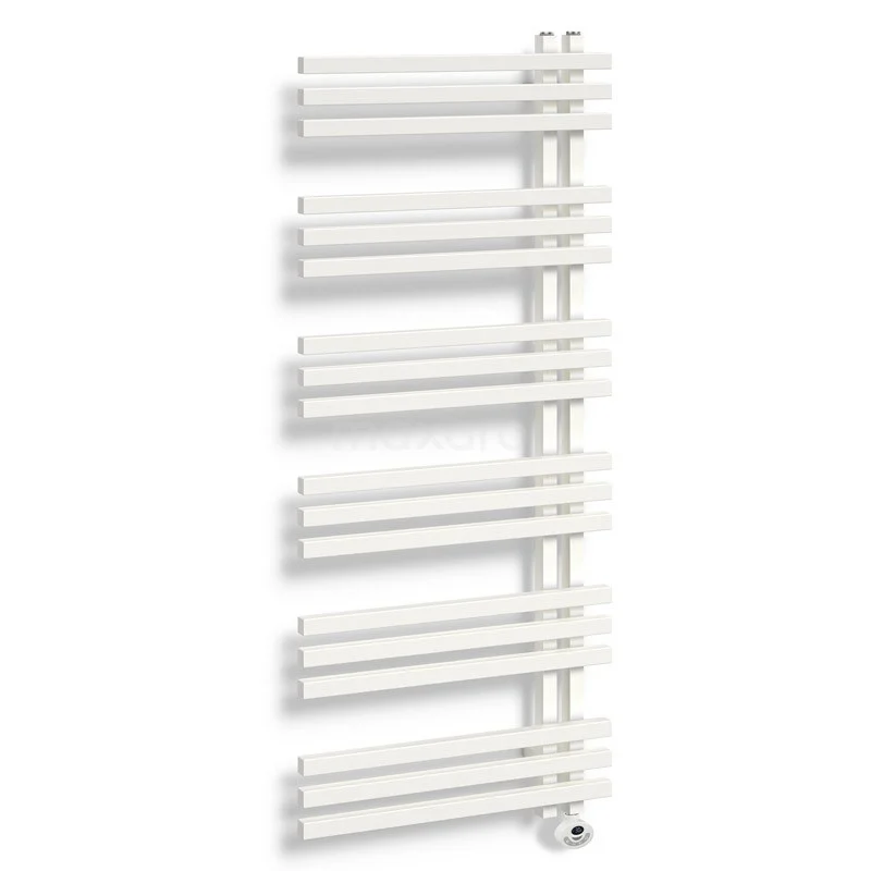 Kepler Handdoekradiator Elektrisch | 55x129,6 Cm Mat Wit 1001 Watt Aluminium 2 Kepler Handdoekradiator Elektrisch | 55x129,6 Cm Mat Wit 1001 Watt Aluminium - Afbeelding 2