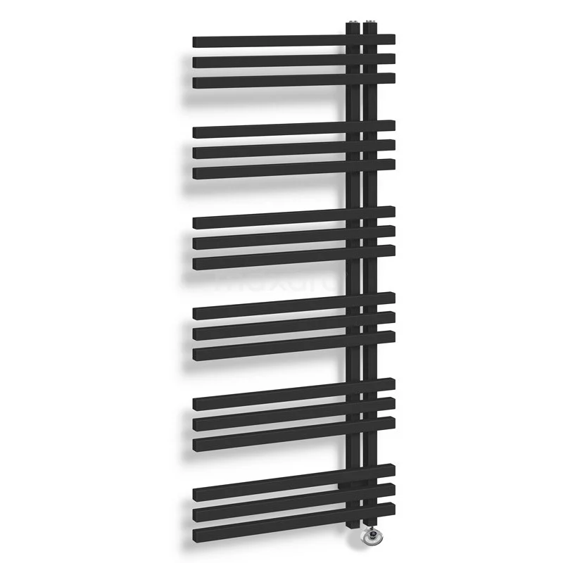 Kepler Handdoekradiator Elektrisch | 55x129,6 Cm Mat Zwart 1001 Watt Aluminium 2 Kepler Handdoekradiator Elektrisch | 55x129,6 Cm Mat Zwart 1001 Watt Aluminium - Afbeelding 2