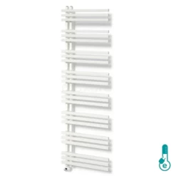 Kepler Handdoekradiator Elektrisch | 55x174 Cm Mat Wit 1242 Watt Aluminium