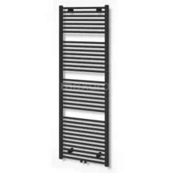 Mars Handdoekradiator | 60x170 Cm Mat Zwart 875 Watt Staal Centrale Verwarming