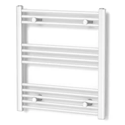 Mars Handdoekradiator | 60x74 Cm Hoogglans Wit 339 Watt Staal Centrale Verwarming