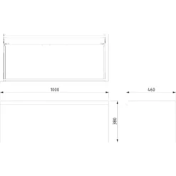 Modulo Badkamermeubel Met Wastafel | 100 Cm Mat Wit Greeploos Front Natuursteen 1 Lade -Badkamer Verkoopwinkel modulo badkamermeubel met wastafel 100 cm mat wit greeploos front natuursteen 1 lade bmw11 00276 7