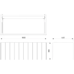 Modulo Badkamermeubel Met Wastafel | 100 Cm Mat Wit Lamel Front Mineraalmarmer 1 Lade 13 Modulo Badkamermeubel Met Wastafel | 100 Cm Mat Wit Lamel Front Mineraalmarmer 1 Lade -Badkamer Verkoopwinkel modulo badkamermeubel met wastafel 100 cm mat wit lamel front mineraalmarmer 1 lade bmw11 00263 6