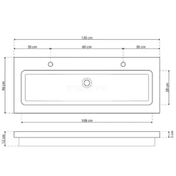 Modulo Badkamermeubel Met Wastafel | 120 Cm Eiken Greeploos Front Natuursteen 2 Lades Onder Elkaar -Badkamer Verkoopwinkel modulo badkamermeubel met wastafel 120 cm eiken greeploos front natuursteen 2 lades onder elkaar bmw17 04475 4