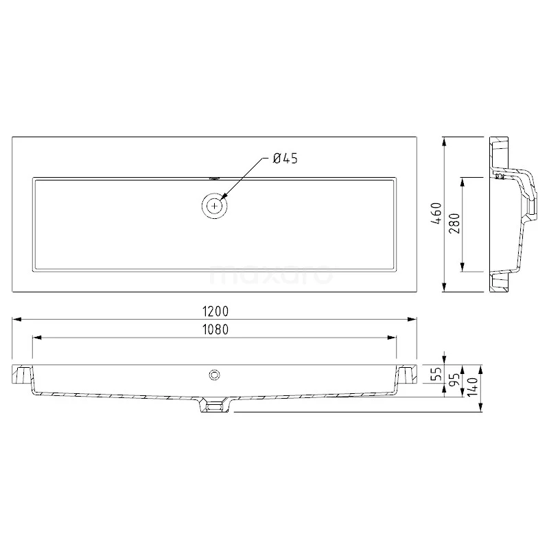 Modulo Badkamermeubel Met Wastafel | 120 Cm Eiken Kader Front Mineraalmarmer 1 Lade 6 Modulo Badkamermeubel Met Wastafel | 120 Cm Eiken Kader Front Mineraalmarmer 1 Lade - Afbeelding 6